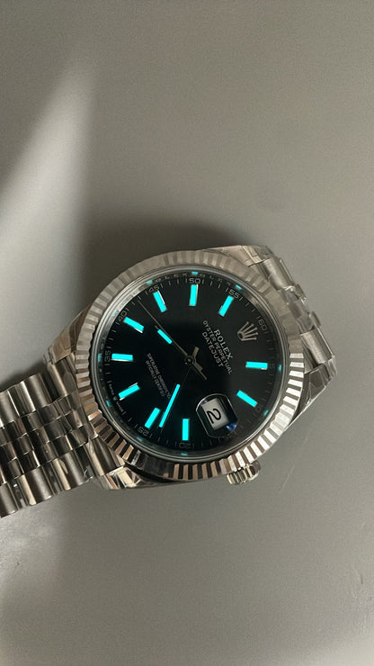 Rolex Datejust 41 – Black Dial VSF SUPER CLONE – 126334 – Fluted Bezel – Jubilee Bracelet