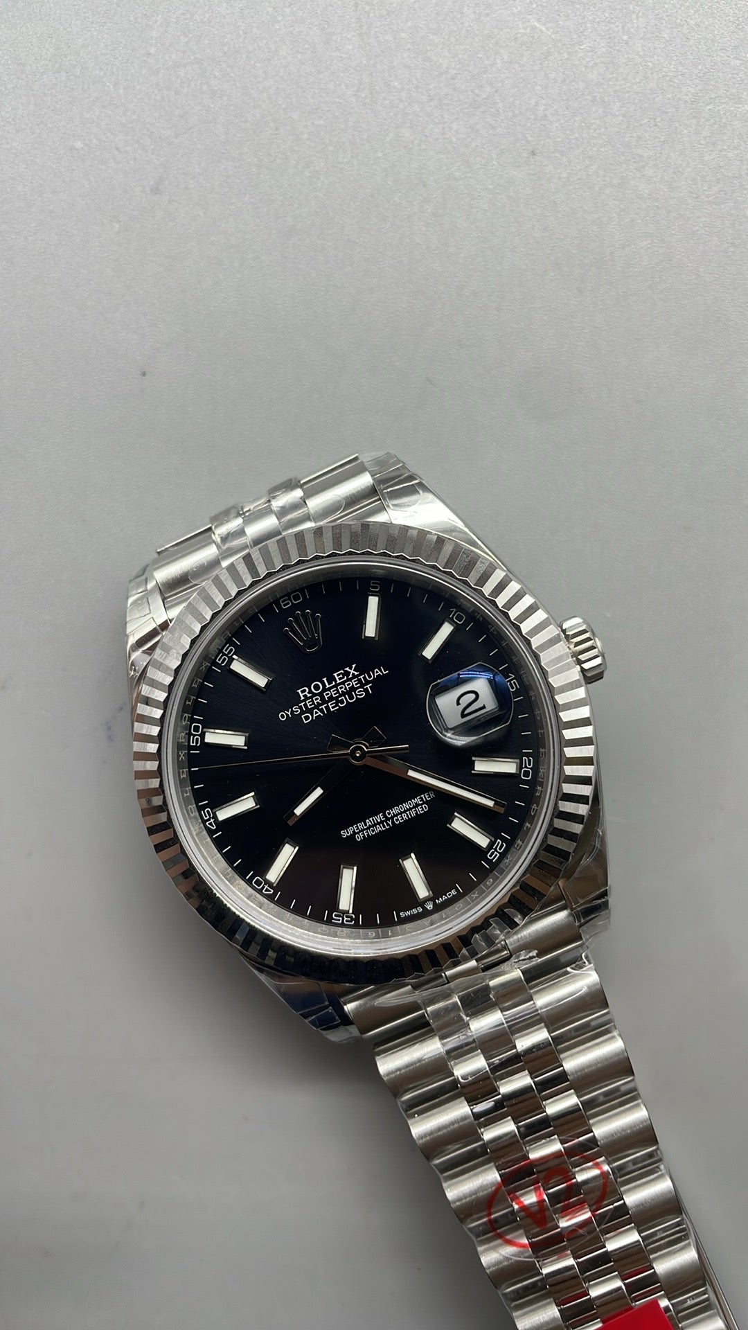 Rolex Datejust 41 – Black Dial VSF SUPER CLONE – 126334 – Fluted Bezel – Jubilee Bracelet