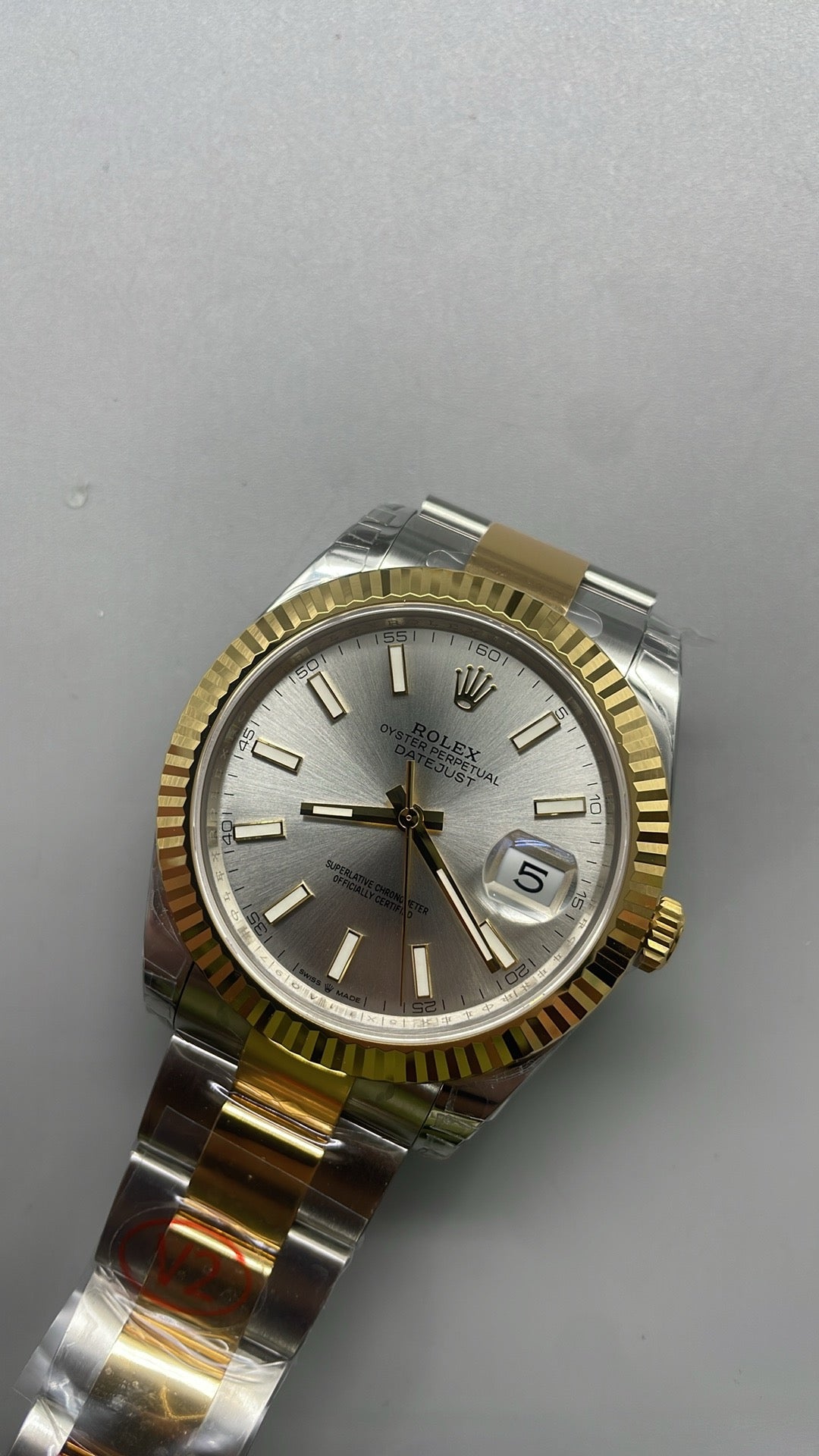 Rolex Datejust 41 – Silver Dial VSF SUPER CLONE – 126333 – Fluted Bezel – Oyster Bracelet