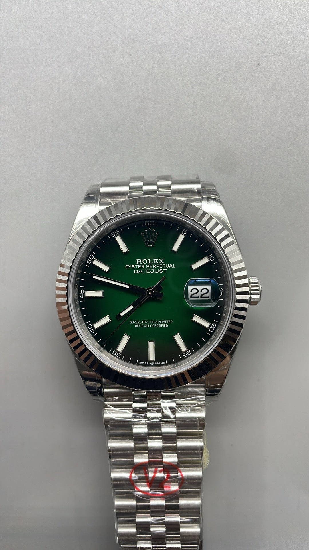 Rolex Datejust 41 – Green Dial VSF SUPER CLONE – 126334 – Fluted Bezel – Jubilee Bracelet