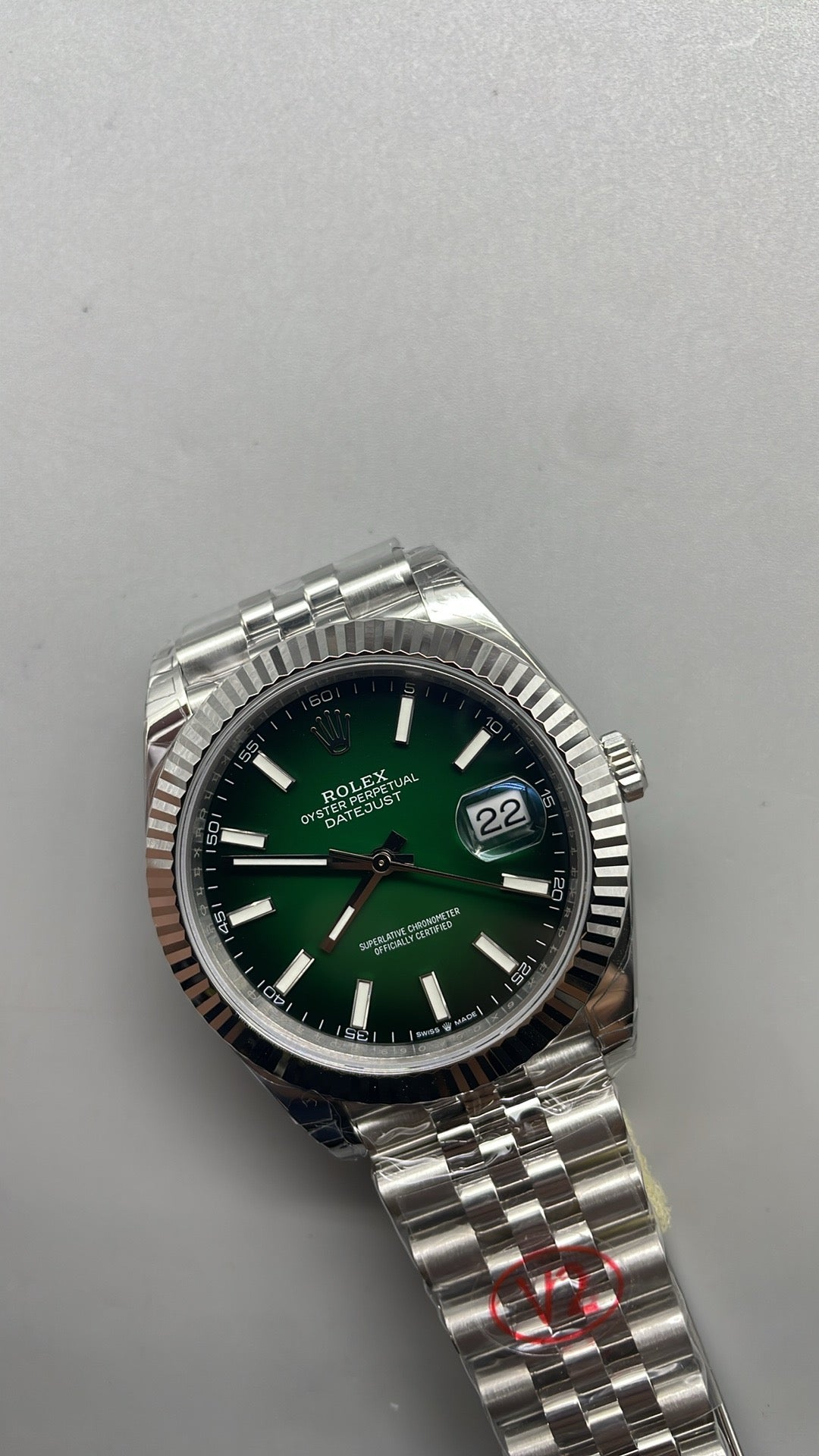 Rolex Datejust 41 – Green Dial VSF SUPER CLONE – 126334 – Fluted Bezel – Jubilee Bracelet