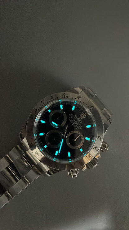 Rolex Cosmograph Daytona 40 – Black Dial VSF SUPER CLONE – 126520 – Oyster Bracelet