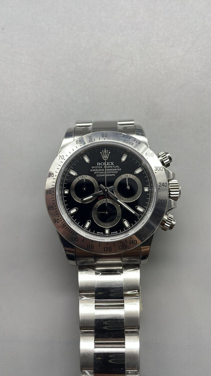 Rolex Cosmograph Daytona 40 – Black Dial VSF SUPER CLONE – 126520 – Oyster Bracelet