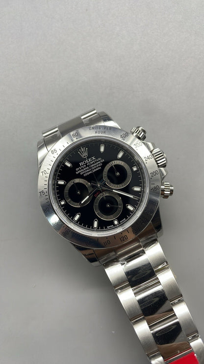 Rolex Cosmograph Daytona 40 – Black Dial VSF SUPER CLONE – 126520 – Oyster Bracelet