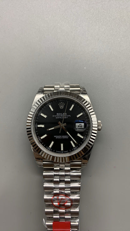 Rolex Datejust 41 126300 Stainless Steel Black Dial Jubilee