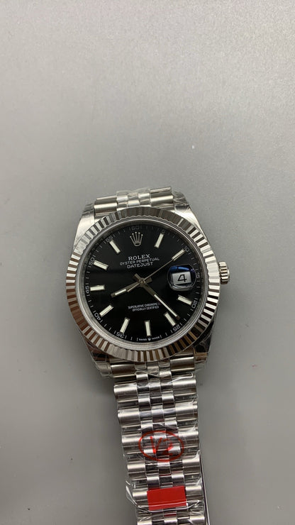 Rolex Datejust 41 126300 Stainless Steel Black Dial Jubilee