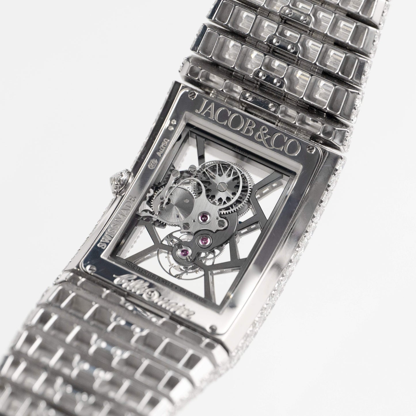 Jacob & Co. Billionaire III BL115.30.BD.AA.A30BD Tourbillon White Gold Diamond-Set Limited Edition of 18
