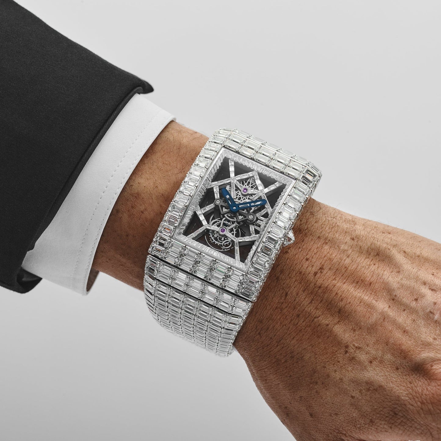 Jacob & Co. Billionaire III BL115.30.BD.AA.A30BD Tourbillon White Gold Diamond-Set Limited Edition of 18