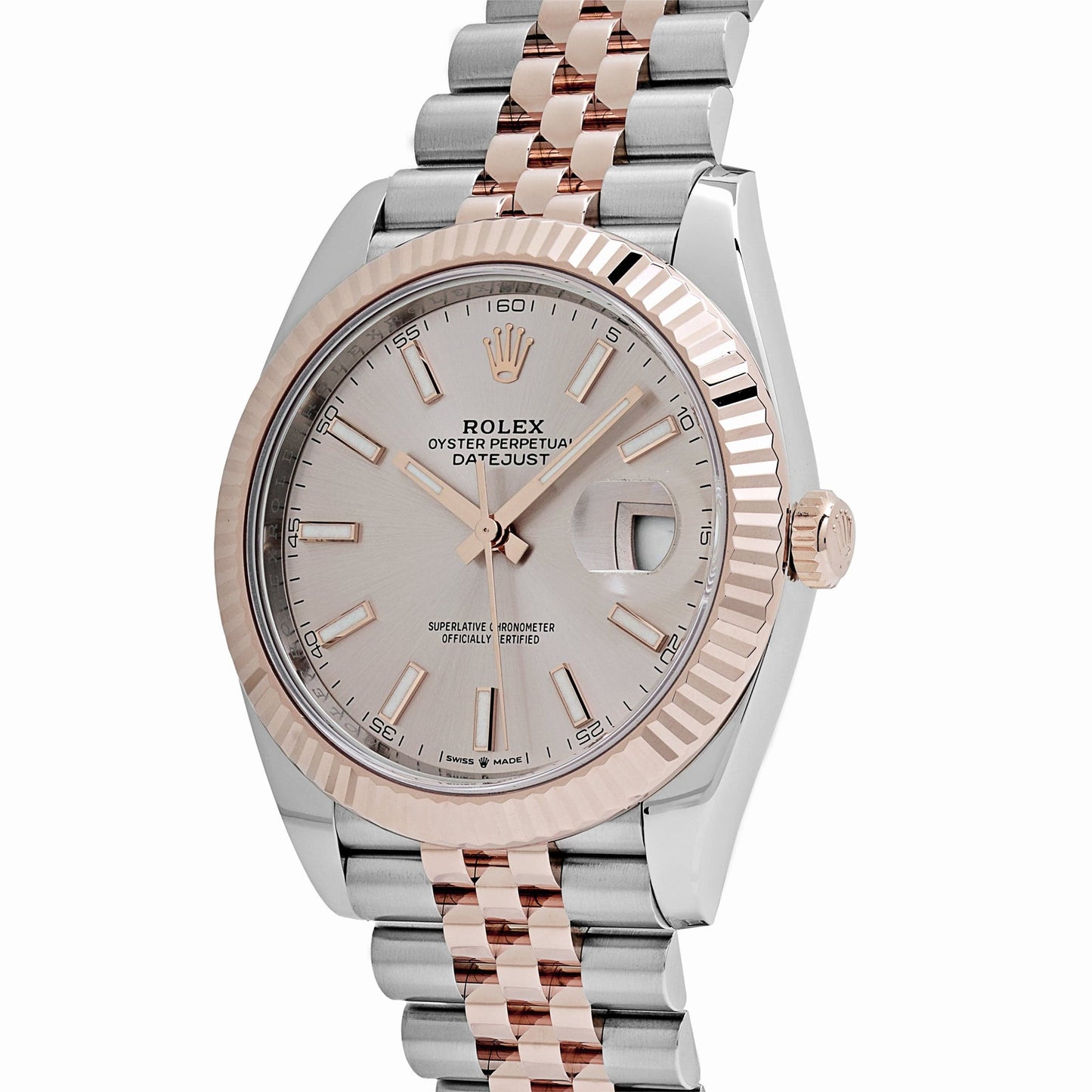 Rolex Datejust 41 126331 Rose Gold Stainless Steel Sundust Dial Jubilee (2024)