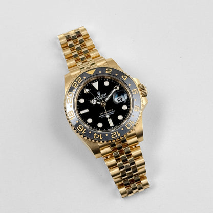 Rolex GMT-Master II 3285 V3 –  126718GRNR Yellow Gold Black Dial Jubilee (2023)