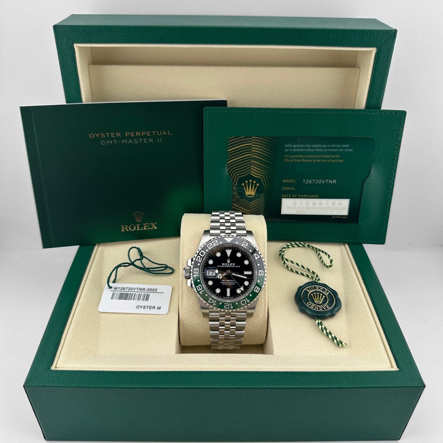 Rolex GMT-Master II 3285 V3 –  126720VTNR 'Sprite' Lefty Stainless Steel Jubilee (2025)