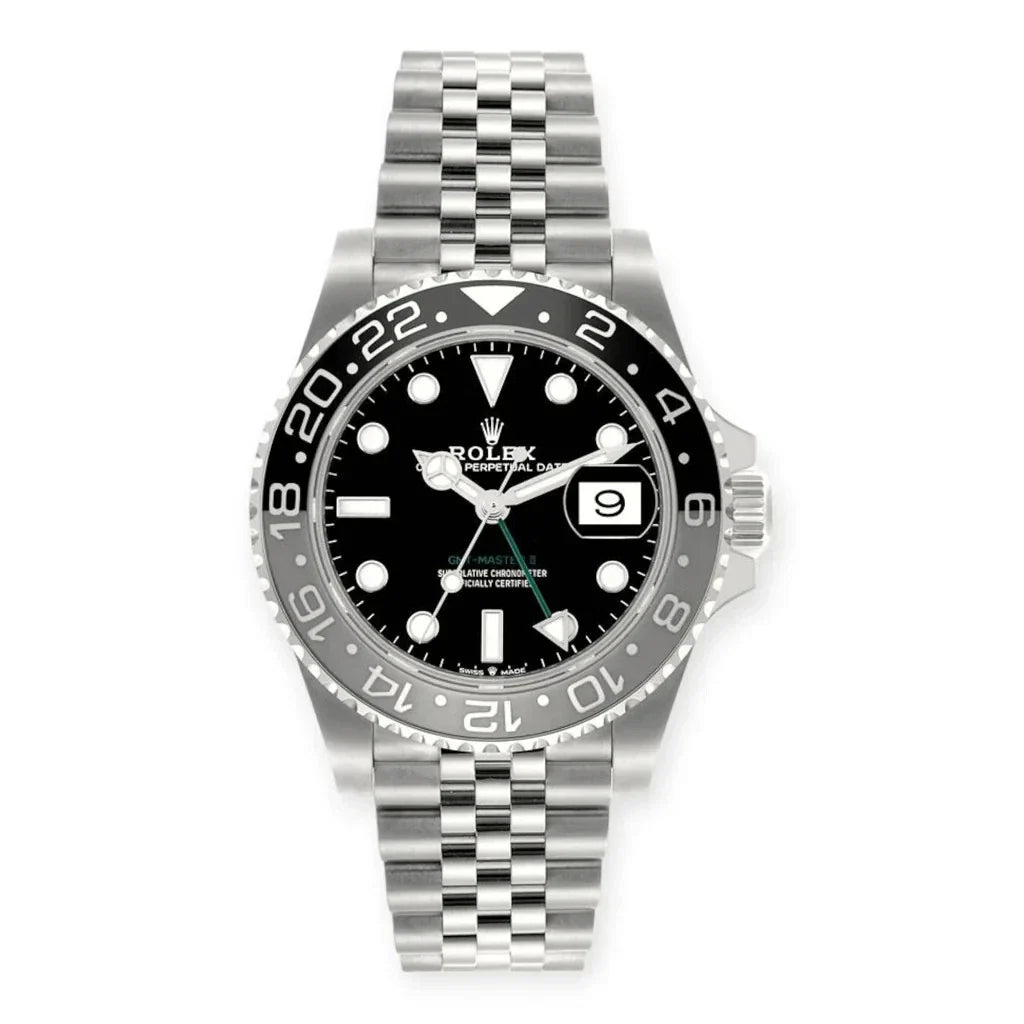 Rolex GMT-Master II 3285 V3 – 126710GRNR 'Bruce Wayne' Stainless Steel Black Dial Jubilee